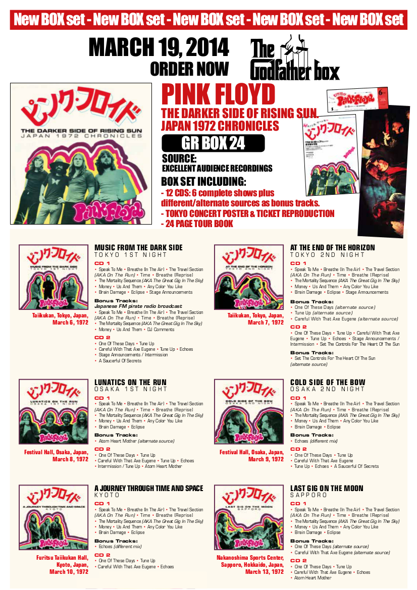 Original publicity artwork by The Godfather Records (19th March 2014)