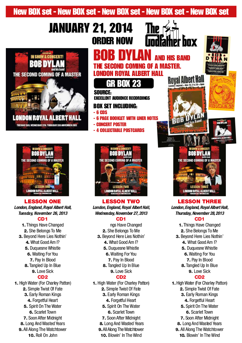 Original publicity artwork by The Godfather Records (21st January 2014)